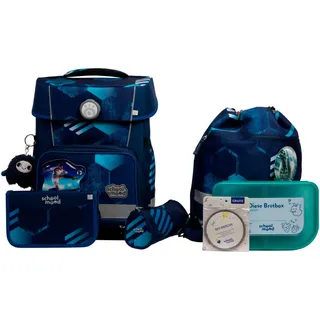 School-Mood Champion Pro 7-tlg. blau mit Muster