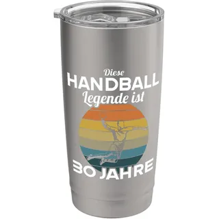 Diese Handball Legende ist 30 Jahre 30 Geburtstag Handball Doppelwandiger Edelstahl-Thermobecher