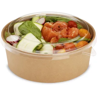 Guillin CVPOTCART1300C Box mit Deckel für Salatschüssel, Karton 1300C