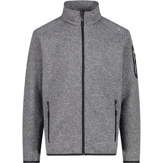 CMP - Knit-Tech-Fleecejacke für Herren, Eis-Titan-Schwarz, 58