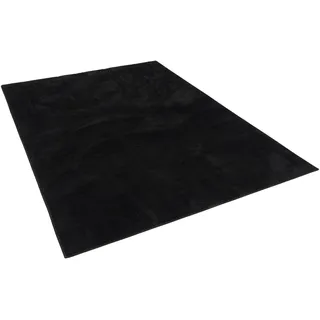 Snapstyle Hochflorteppich 80 x 200 cm Schwarz