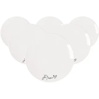 Villeroy & Boch Frühstücksteller Je t'aime 21,2 cm weiß 6er Set