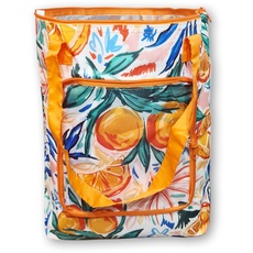 PromotionGift - Wiederverwendbare Faltbare Kühltasche, Einkaufstasche, Strandtasche, leicht und langlebig, mit innerem Aluminiumfutter für perfekte Kühlfunktion - 25L (Sommer Squeeze)