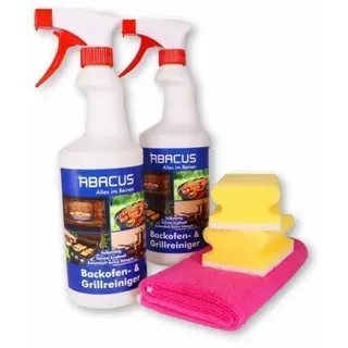 2x 750 ml Backofenreiniger Grillreiniger gebrauchsfertig mit Zubehör - 1.5 l
