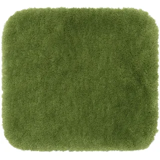 Badematte GÖZZE "»DELUXE«", grün (dunkelgrün), rechteckig (50cm x 45cm ), 1 Stk., Polyester, Badematten, Badematte, mit extra hohem Flor