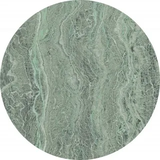 KOMAR Fototapete rund Green Marble