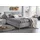 Polsterbett "Elba", grau, B:150cm L:210cm, Bezug Bett: Microfaser (100% Polyester) oder Strukturstoff (77% Polyester, 23% Viskose);Bonnell-Federkernmatratze: 51% Polypropylen, 39% Polyester und 10% Baumwolle;Kaltschaummatratze: 100% Polyester, Bezug