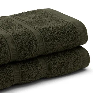 Bassetti Set aus 1 Handtuch und Gästehandtuch, Muskel, 100% Baumwolle, 40 x 60/60 x 100 cm