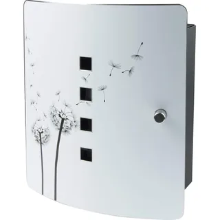 Burg Wächter Burg-Wächter 6204/10 Ni Pusteblume Motiv Schlüsselkasten, Edelstahl