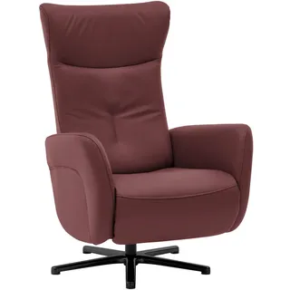 Beldomo Speed Relaxsessel , Beere , Leder , Echtleder , Rindleder , 76x112x83 cm , Goldenes M , Fußauswahl, Lederauswahl, Stoffauswahl, Relaxfunktion, Liegefunktion , Wohnzimmer, Sessel, Ledersessel