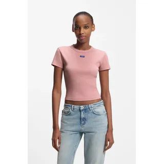 HUGO Blue T-Shirt »Baby Tee« in verkürzter Länge