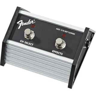 Fender Fender-Fußschalter mit 2 Tasten: Kanalauswahl/Effekte ein/aus mit 1/4-Zoll-Buchse