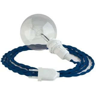 Creative Cables Tm12 5 M Hängeleuchte Für Lampenschirm - Blue / White - One Size