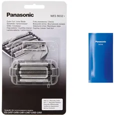 Panasonic WES9032Y1361 Combopack, Messer plus Folie & WES4L03-803 Reinigungsflüssigkeit für ES-LV95, ES-LV9N, ES-RT87 für Rasierer