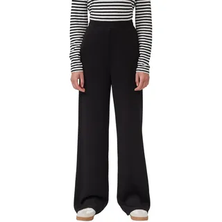 s.Oliver Scuba-Jogpants Wide Leg Hosen Schwarz 38