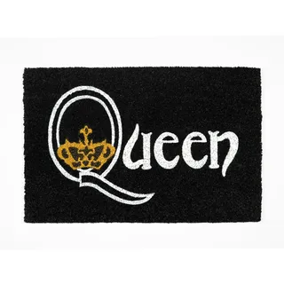 Grupo Erik Queen Fußmatte Schmutzfangmatte 40x60 Geschenke Merch | Kokosmatte 40x60 cm - Fussmatte außen und innen Lustig - Fußabtreter Rutschfest Türmatte Fanartikel