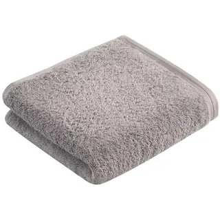 Vossen Handtuch , Silberfarben , Textil , Uni , 50x100 cm , Made in Austria, Oeko-Tex® Standard 100, Oeko-Tex® Made IN Green, V-Label Vegan , saugfähig, Aufhängeschlaufe, angenehm weich, hochwertige Qualität, Bordüre, schadstoffgeprüft, vegan , Heimtextilien, Badtextilien, Handtücher
