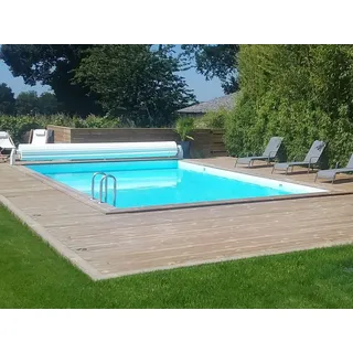 Holzpool-Set rechteckig "Oceano" - 9,20 x 5,20 x 1,44 m
