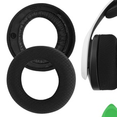 Geekria Ersatz-Ohrpolster aus Netzstoff für Sony PlayStation 5 PULSE 3D PS5 kabellose Kopfhörer, Ohrpolster, Ohrmuscheln Reparaturteile (schwarz)