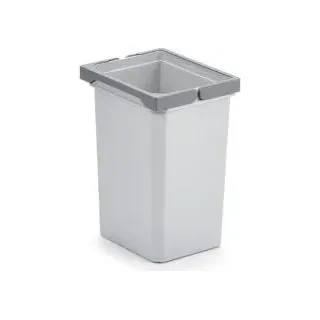 Naber, Ersatzeimer, hellgrau (10H Liter)  - Mülleimer - Weiß