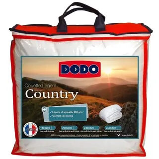 DODO Country Light Bettdecke - 200 x 200 cm - Weiß - Weiß