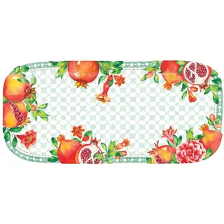 Les Jardins de la Comtesse - Kleines rechteckiges Tablett aus reinem Melamin – Kuchen/Cake – lange Servierplatte – Sevilla – Geschirr-Kollektion MelARTmine – 37,5 cm
