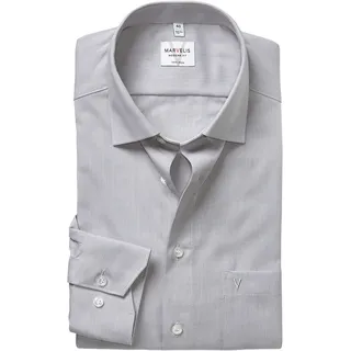 MARVELIS Langarmhemd Businesshemd, Basic, New-Kentkragen, leicht tailliert
