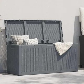 vidaXL Gartenbox Grau PP Rattan 270 L - Grau