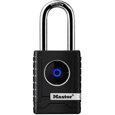 Master Lock 4401EURLHEC Bluetooth Vorhängeschloss für Unternehmen oder Privater, Wetterfest, Länger Bügel