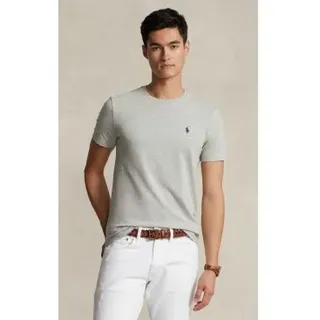 Polo Ralph Lauren für Herren. 710680785002 Custom Slim Fit Strick-T-Shirt grau (XS), Lässig, Baumwolle, Kurzarm