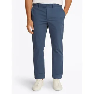 Tommy Hilfiger Herren CHINO Satin mit Gesäßtaschen mit Knopf, Logostickerei, Gr. 40 - Länge 34, Aegean Sea, 40W/34L