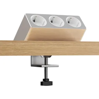 Kalb Material Für Möbel Luxor 3-fach 2 m Grau/Weiß