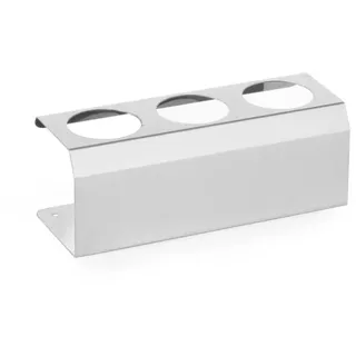 HENDI Sossenflaschen Halter, 3 Aussparungen, für HENDI Spenderflaschen, 209x80x(H)78mm, Edelstahl