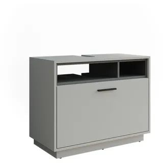 Vicco Waschbeckenunterschrank Beatrice, Grau/Anthrazit, 80 x 64 cm mit Schublade