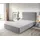 Boxspringgestell Dream-Well 120x200 cm Mikrofaser Grau