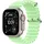 49mm Neon Green Ocean Band - Black Titanium Finish