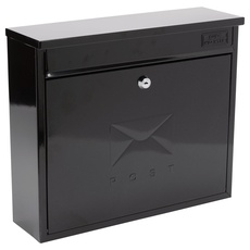 Sterling MB02BK Eleganter Briefkasten, Schwarz