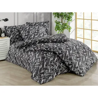 Französisches Leinen Satin 220x200, 70x90cm Adonis schwarz