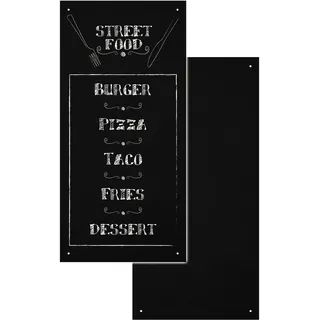 Wand-Kreidetafel ohne Rahmen, schwarz, 58x120cm, 1 Stk.