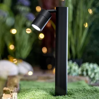 Lumiled Wegeleuchte Aluminium/Glas 45,0 cm inkl. GU10 Fassung schwarz