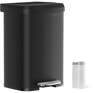 Songmics Mülleimer Küche 50 l Schwarz