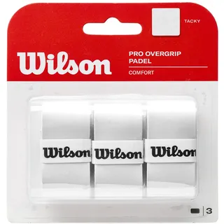 Wilson Padel Pro Overgrip, Weiß, 3er-Pack, WR8416301001