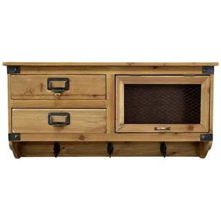 Chic Antique Wandregal 70 x 34 cm Braun