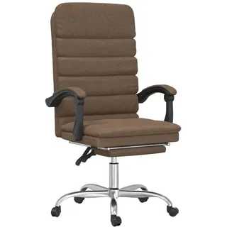 vidaXL Bürostuhl mit Massagefunktion Braun Stoff - Braun