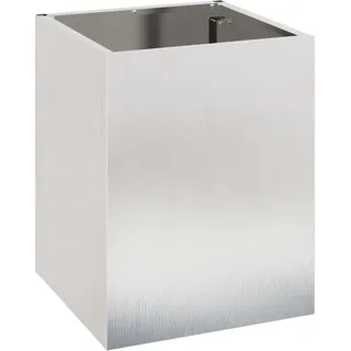 vidaXL Garten-Pflanzgefäß Edelstahl 32 x 32 x 40 cm Edelstahl - Silber
