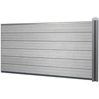 Mendler Windschutz 188 x 98 cm grau WPC