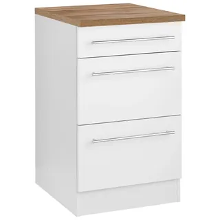 kochstation Unterschrank KS-Samos 50 x 60 x 85 cm Weiß