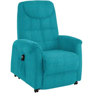 Xora Fernsehsessel , Türkis , Textil , Uni , 83x113x92 cm , Goldenes M , Stoffauswahl, Relaxfunktion, Aufstehhilfe , Wohnzimmer, Sessel, Fernsehsessel