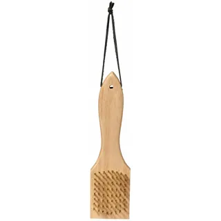 Best Sporting Grillbürste mit Holzgriff, 23 cm, Messingborsten und Metallkratzer