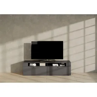 Set One by Musterring TACOMA Lowboard 180 cm grau Kunststoff/Metall/MDF